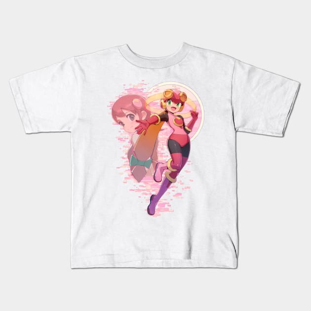 Mega Man Zero Kids T-Shirt by 1001 Artwork